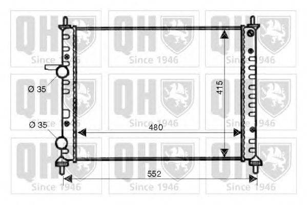 Радиатор, охлаждение двигателя QUINTON HAZELL QER1923