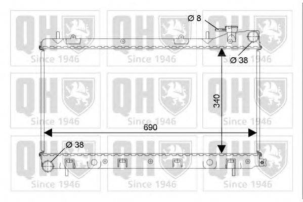 Радиатор, охлаждение двигателя QUINTON HAZELL QER2308