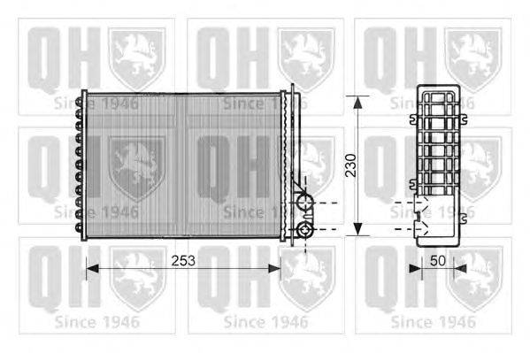 Теплообменник, отопление салона QUINTON HAZELL QHR2122