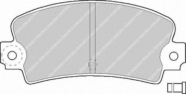 Комплект тормозных колодок, дисковый тормоз FERODO 20337