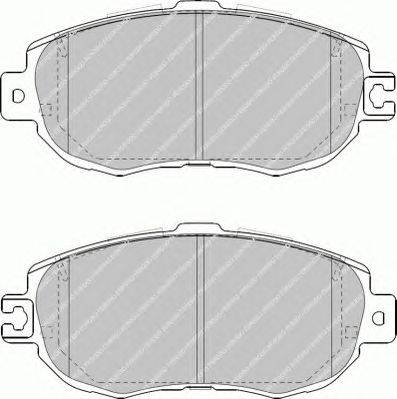 Комплект тормозных колодок, дисковый тормоз FERODO FDB1558