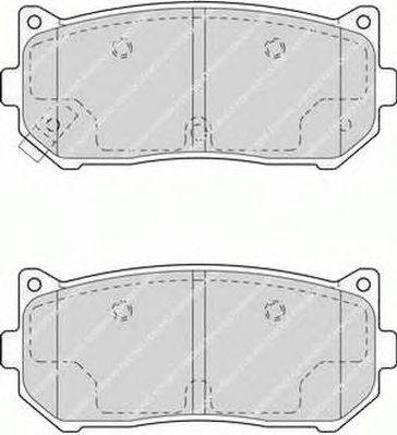 Комплект тормозных колодок, дисковый тормоз FERODO 23455