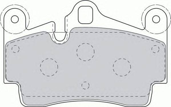 Комплект тормозных колодок, дисковый тормоз FERODO FDB1627