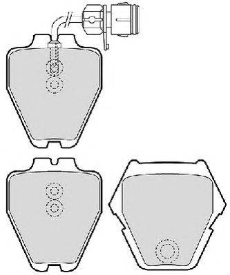 Комплект тормозных колодок, дисковый тормоз FERODO FDB1710
