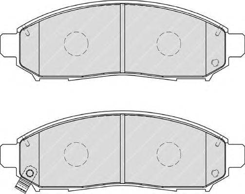 Комплект тормозных колодок, дисковый тормоз FERODO 24228