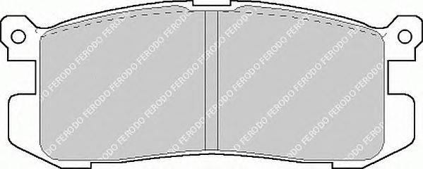 Комплект тормозных колодок, дисковый тормоз FERODO 21558