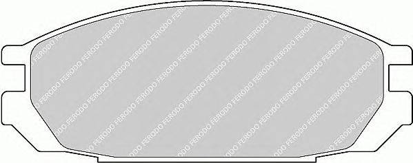 Комплект тормозных колодок, дисковый тормоз FERODO FDB937