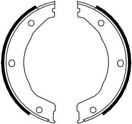 Комплект тормозных колодок, стояночная тормозная система FERODO FSB336