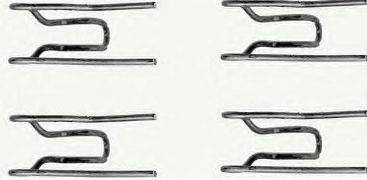 Комплектующие, колодки дискового тормоза BREMBO A 02 267