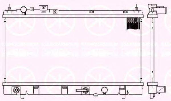 Радиатор, охлаждение двигателя KLOKKERHOLM 3407302173