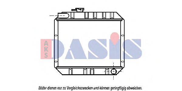 Радиатор, охлаждение двигателя AKS DASIS 17014