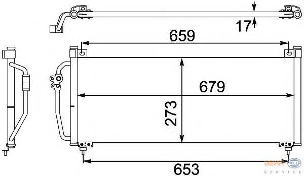 Конденсатор, кондиционер HELLA 8FC 351 304-111