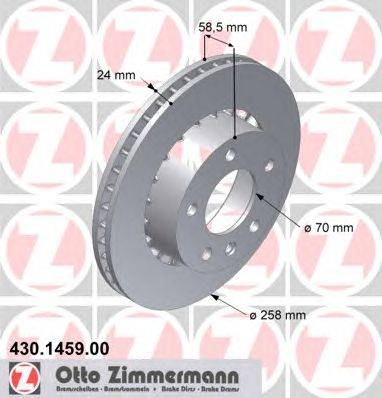 Тормозной диск ZIMMERMANN 430145900
