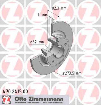 Тормозной диск ZIMMERMANN 470241500