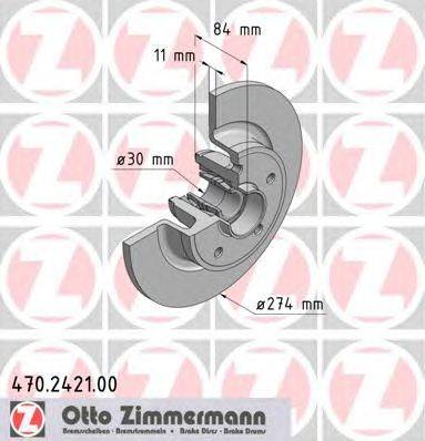 Тормозной диск ZIMMERMANN 470242100