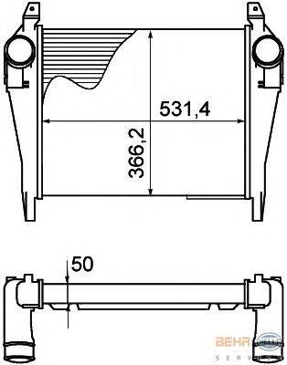 Интеркулер HELLA 8ML 376 758-141