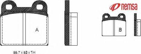 Комплект тормозных колодок, дисковый тормоз METZGER 0007.00