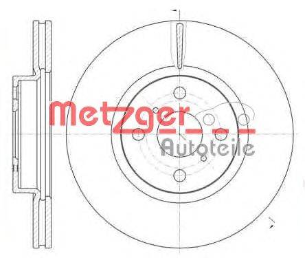 Тормозной диск METZGER 61006.10