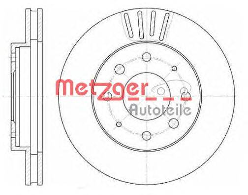Тормозной диск METZGER 662510