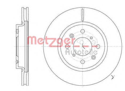 Тормозной диск METZGER 61481.10