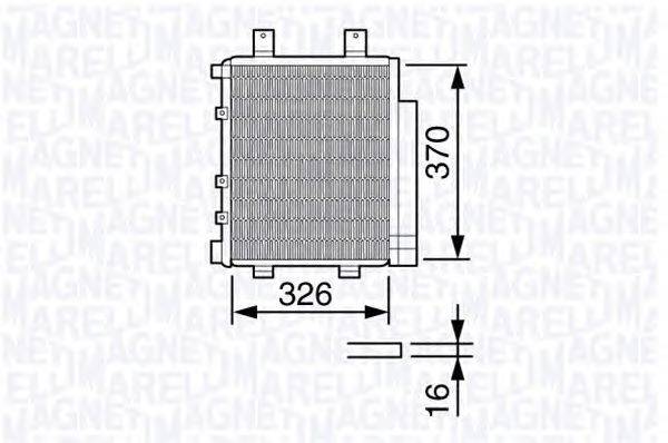 Конденсатор, кондиционер MAGNETI MARELLI 350203655000