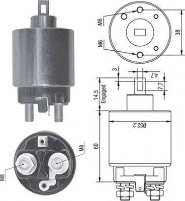 Тяговое реле, стартер LUCAS ELECTRICAL 35258270