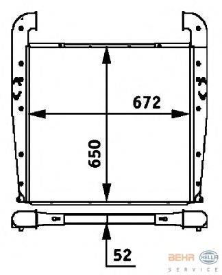 Интеркулер BEHR HELLA SERVICE 8ML 376 724-331