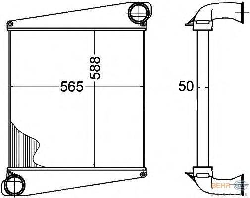 Интеркулер BEHR HELLA SERVICE 8ML 376 758-201