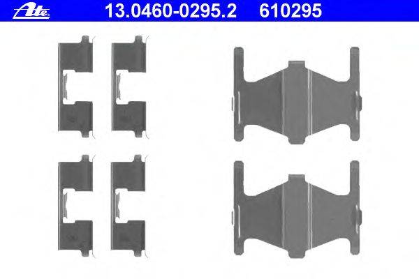 Комплектующие, колодки дискового тормоза ATE 13.0460-0295.2
