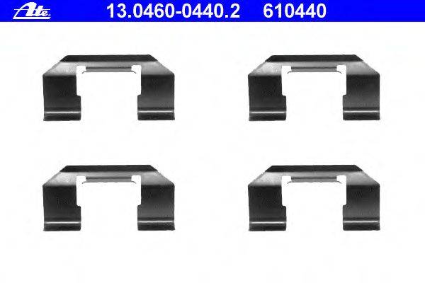 Комплектующие, колодки дискового тормоза ATE 13.0460-0440.2