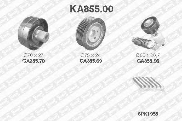 Поликлиновой ременный комплект SNR KA855.00