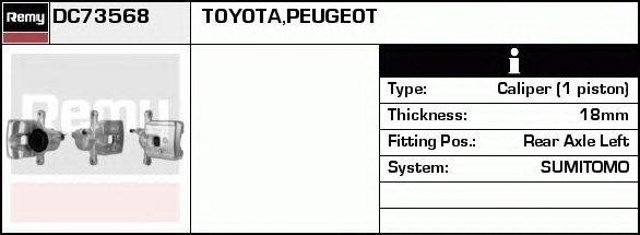 Тормозной суппорт DELCO REMY DC73568