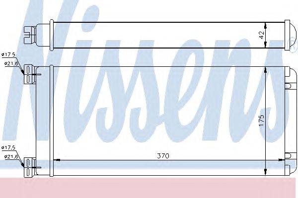Теплообменник, отопление салона NISSENS 71302