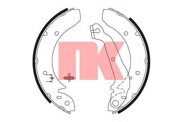 Комплект тормозных колодок NK 2725357