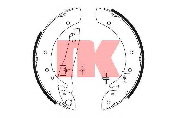 Комплект тормозных колодок NK 2737390