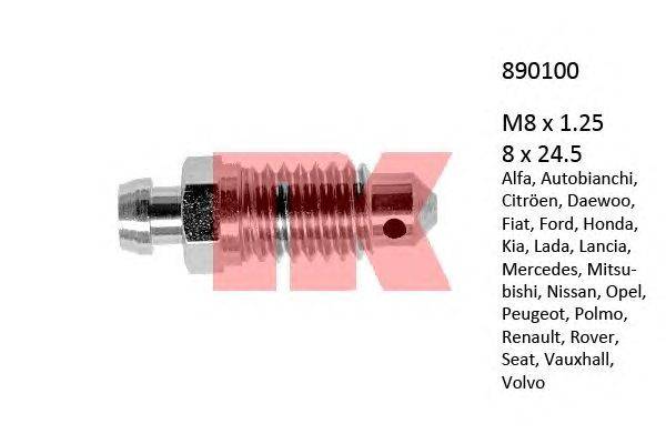 Болт воздушного клапана / вентиль NK 890100