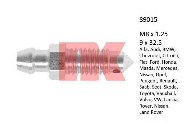 Болт воздушного клапана / вентиль NK 89015