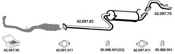 Система выпуска ОГ EBERSPÄCHER 422005