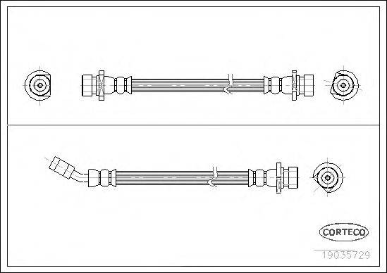 Тормозной шланг CORTECO 19035729