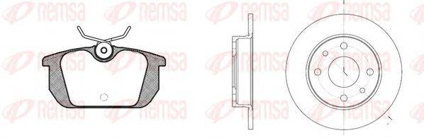 Комплект тормозов, дисковый тормозной механизм REMSA 8231.00