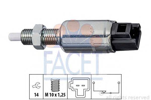 Выключатель фонаря сигнала торможения; Выключатель, привод сцепления (Tempomat) FACET 71287