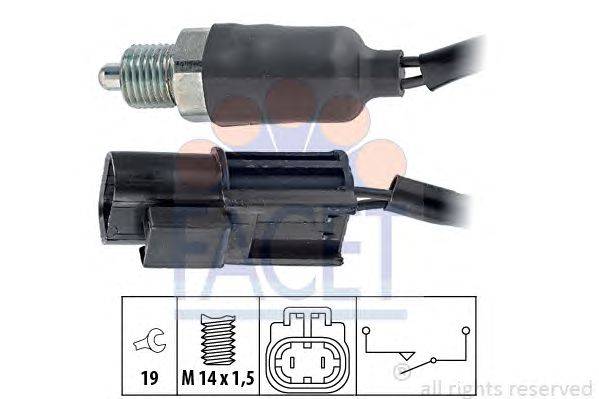 Выключатель, фара заднего хода FACET 7.6140