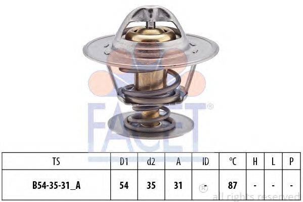 Термостат, охлаждающая жидкость FACET 7.8612