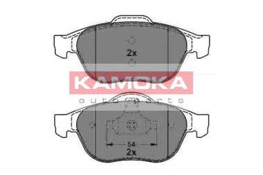 Комплект тормозных колодок, дисковый тормоз KAMOKA JQ1013082