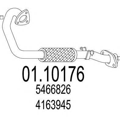 Труба выхлопного газа ROSI 301455