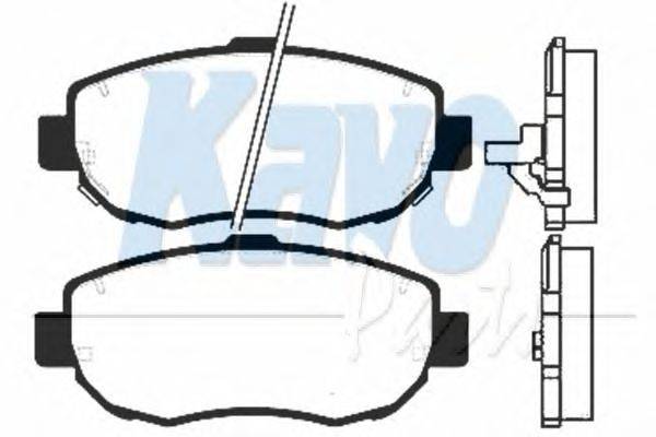 Комплект тормозных колодок, дисковый тормоз KAVO PARTS BP-9030