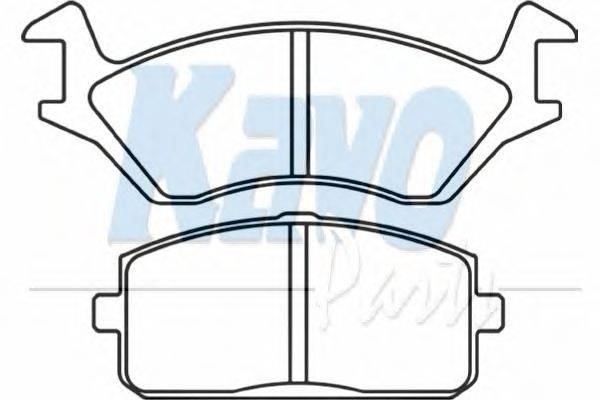Комплект тормозных колодок, дисковый тормоз KAVO PARTS BP-9078