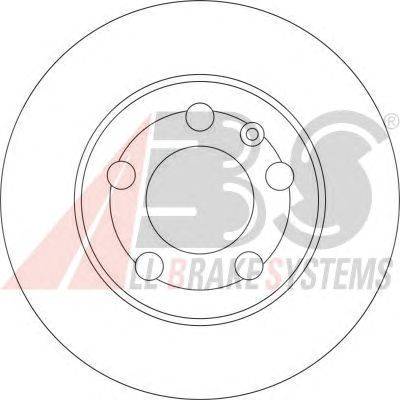 Тормозной диск A.B.S. 17009 OE