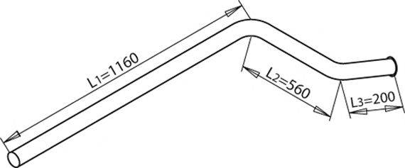 Труба выхлопного газа IMASAF 3615