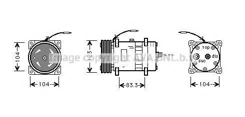 Компрессор, кондиционер AVA QUALITY COOLING UVK036